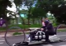 This motorcycle is like something from the future