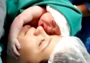 This newborn baby just couldnt let go of his mom