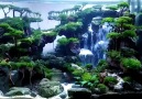 This rainforest themed fish tank is absolutely incredible