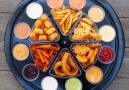 This Rotating Fry Flight Comes With 12 Unique Sauces And 6 Kinds Of Fries