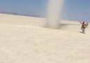 This sand tornado is insane Newsflare