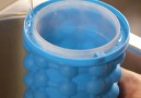 This silicone ice bucket makes 10 trays worth of ice cubes..