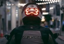 This smart helmet light lets drivers know when motorcyclists slow down..