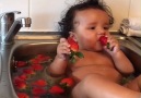 This toddler is living the life of luxury