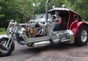 This trike is made to look like a semitruck.