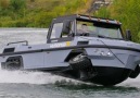 This truck can transform into a boat in seconds.