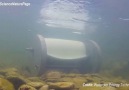 This turbine generates energy from slow moving waters in canals and rivers.