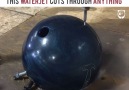 This waterjet cuts through anything(More videos goo.glj9Mgbv)