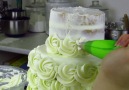 Three Tier Rosette Wedding Cake!By The Icing Artist