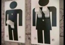 Toilet Signs Clearly Identifying Genders