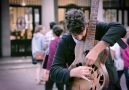 Tom Ward with his Old Broken Guitar