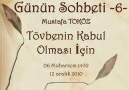 Tövbenin Kabul Olması İçin