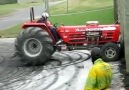 Tractor burnout