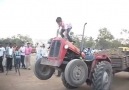 Tractor runs amazing children