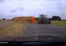Tractors & Farm Machinery Hay bale loaded trailer rol over...