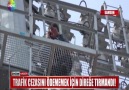 TRAFİK CEZASINI ÖDEMEMEK İÇİN DİREĞE TIRMANDI!