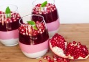 Triple Layer Pomegranate Mousse Dessert