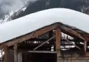 Tüfekle çatıdaki kar birikintisi nasıl temizlenir