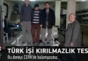 Türk işi kırılmazlık testi