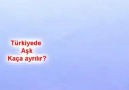 Türkiyede Aşk Kaça Ayrılı?