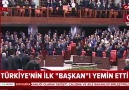 Türkiyenin ilk Başkanı yemin etti