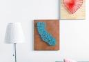 Turn any image into custom wall art with this easy string art DIY!
