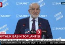 TV5 Televizyonu - Saadet Partisi Basın Toplantısı - Temel Karamollaoğlu