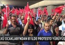ÜLKÜ OCAKLARI'NDAN 81 İLDE PROTESTO YÜRÜYÜŞÜ