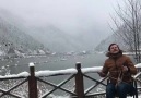 Uzungölde kar manzarası ve kemençesiyle Ekin Uzunlar...