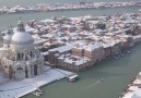 Venice in the snow looks magical!