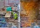 Video shows huge explosion as construction worker cuts 11,000v...