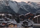 Waking up to the Swiss mountains in winter