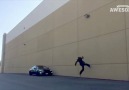 Wall Flip Over Car!!  People are Awesome