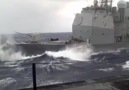 Warship in storm at sea YOUTUBE FACEBOOK INSTAGRAM