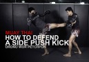 WATCH How To Defend A Side Push Kick In Muay Thai!