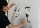 Watch the unbelievable drawing and painting skills of Japanese artist Toru.