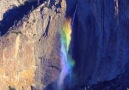 Waterfall rainbow spotted at Yosemite National Park Video Greg Harlow Media