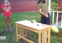 Watermelon Vs Guy Wielding Sword