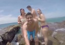 Wave Photobombs Selfie