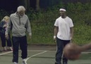 What happens when basketball player dress as an old guy!