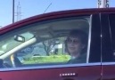When there's a cutie next to you at a red light
