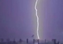 Whoa! Lightning strikes caught on cam.