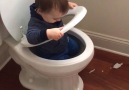 Who needs a playground when you have a bathroom