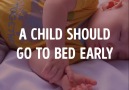 Why children should go to bed early