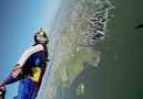 Wingsuit flyers over New York City