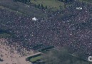 Women's March above Chicago