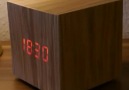 wood clock