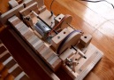 Wooden domino row building machinefor a great video from Mr.Matthias Wandel