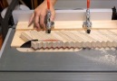 Woodworking ideas - DIY Plywood Coffee Table - Herringbone Pattern Facebook