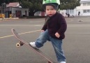 Wyatt 22 month old skateboarder